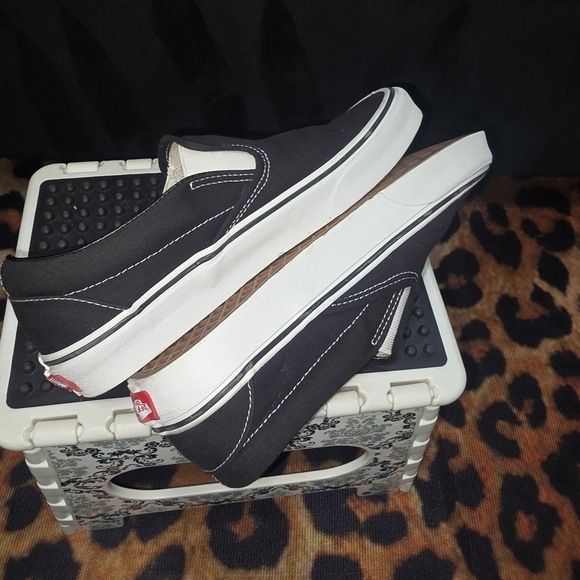 Vans Black Slip-On Sneakers - Picture 7 of 9